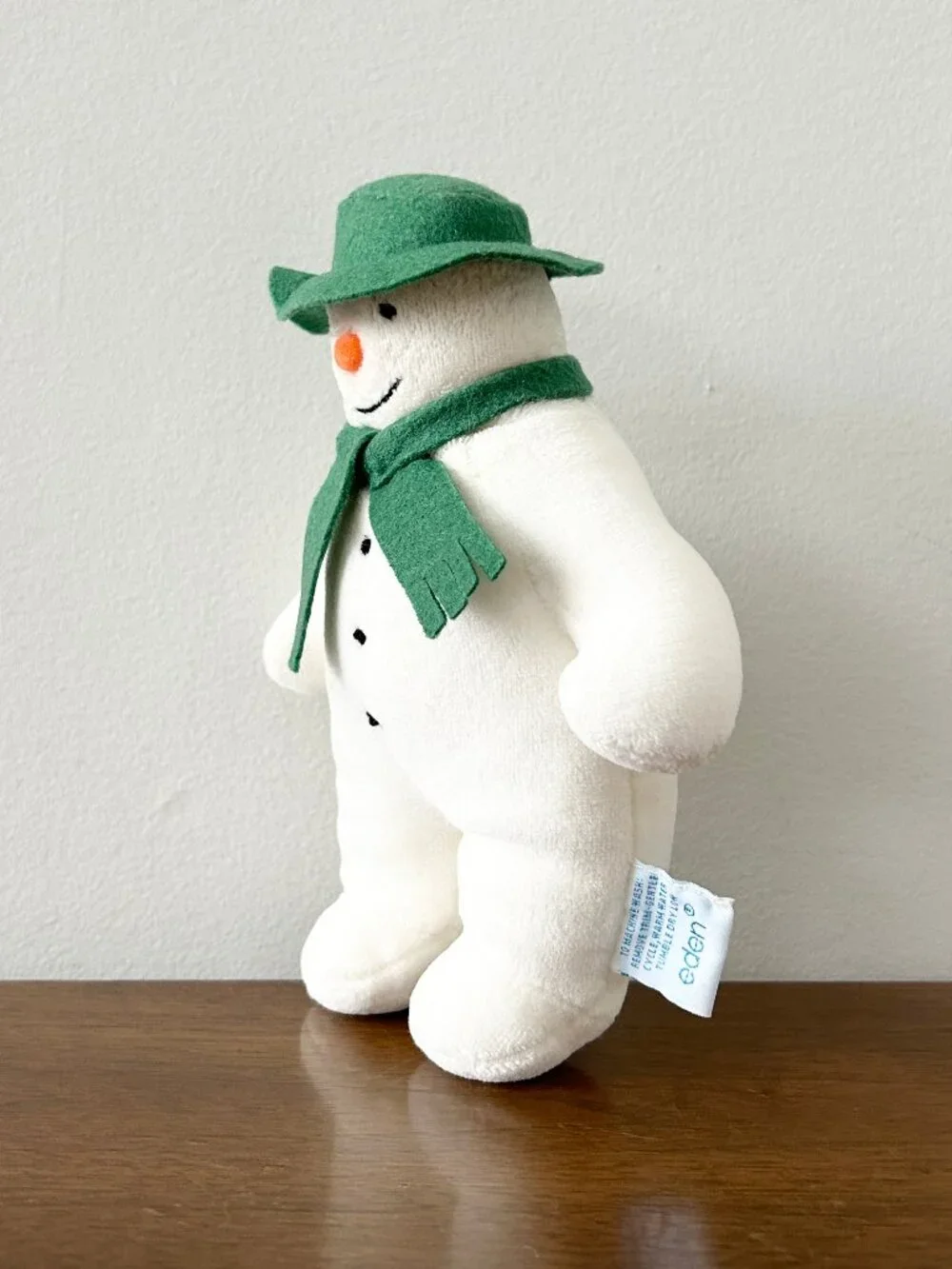 Vintage Eden THE SNOWMAN Plush Raymond Briggs 9” Stuffed Animal Toy Christmas